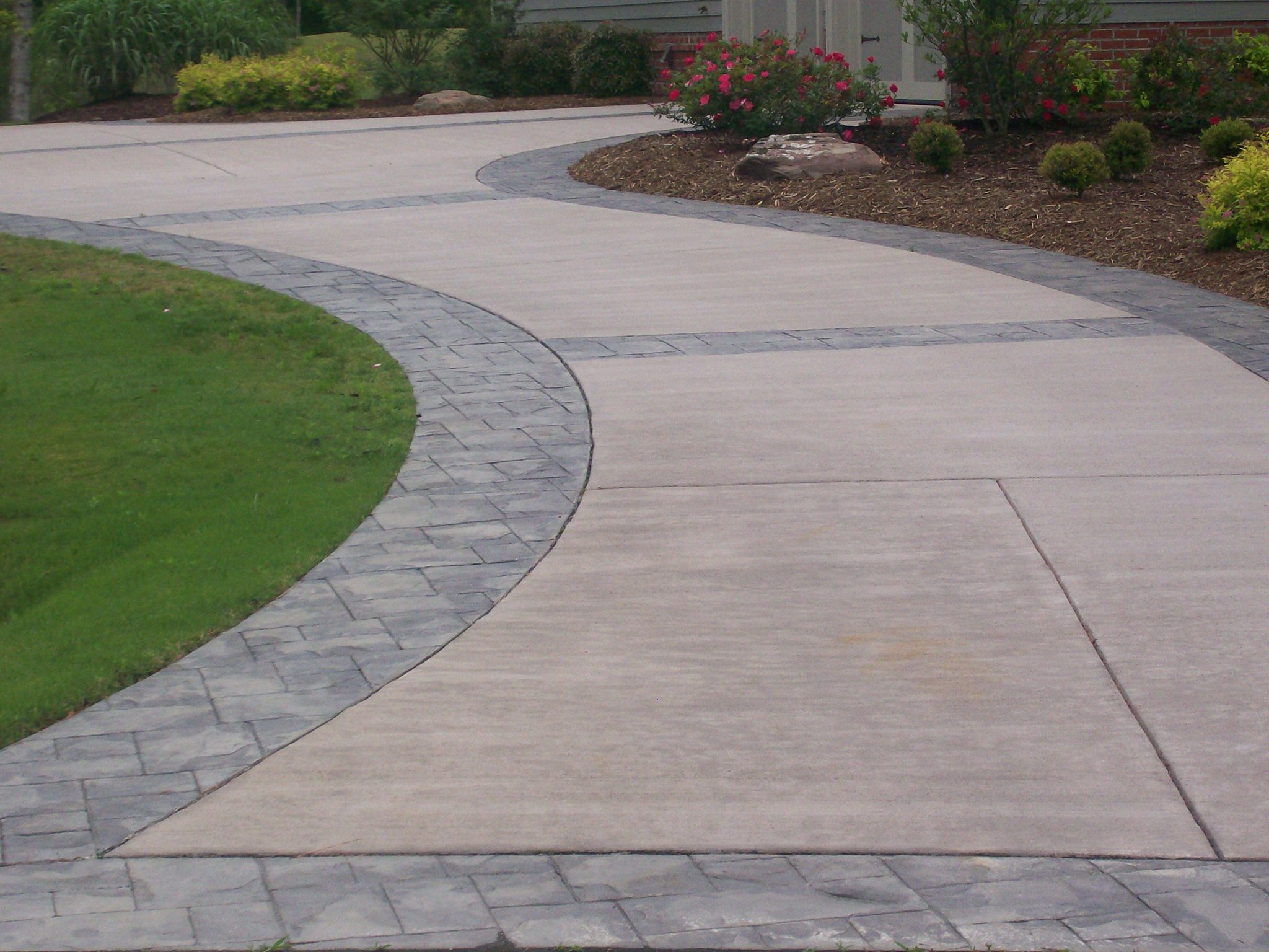 Beautiful Concrete Driveway.